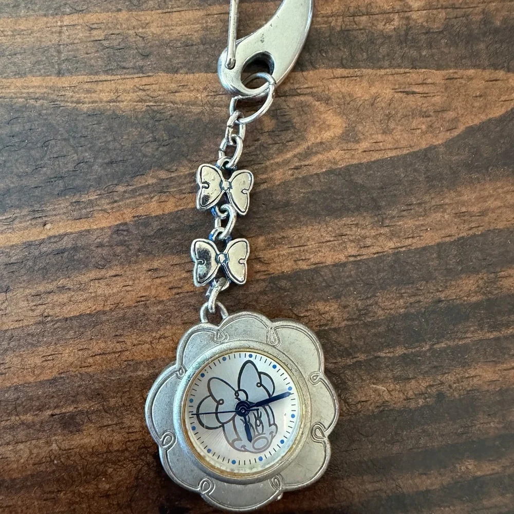 Rare Vintage Disney Minnie Mouse Watch Clip On